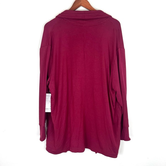 Athleta Pranayama Wrap Cardigan Open Front Sweater NWT Size 1X - Picture 11 of 14